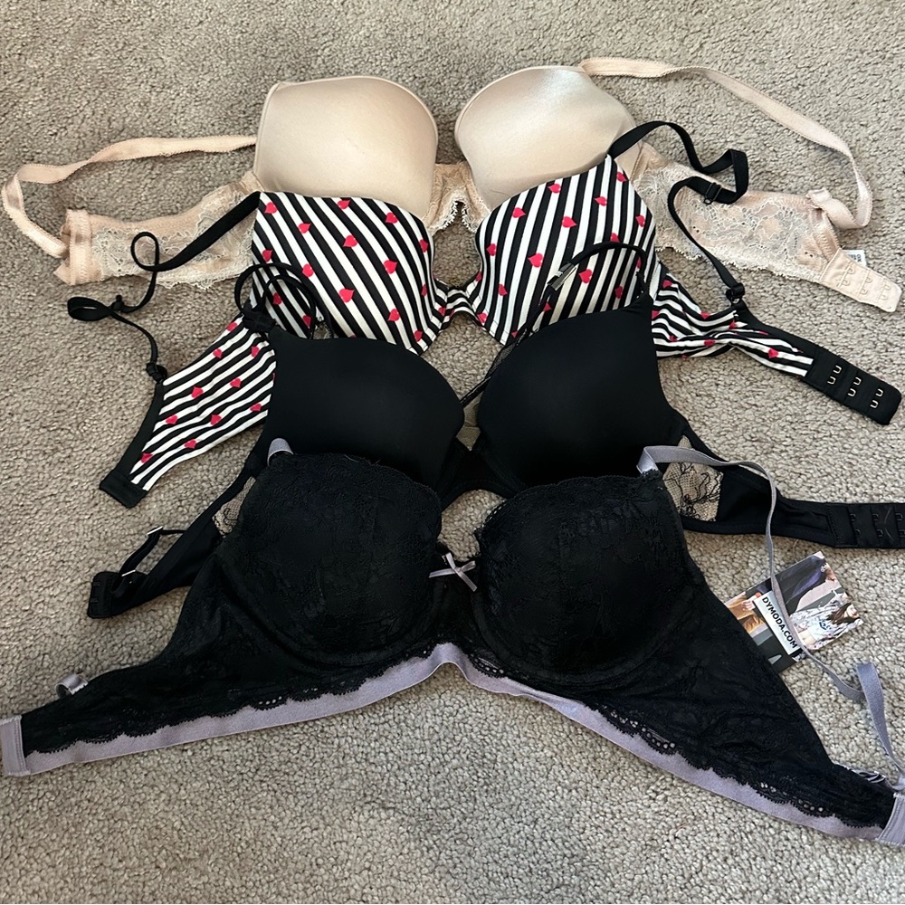 Bundle of Bras | 30D | Adore Me | Betsey Johnson | Wacoal